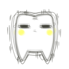Teeth-cyan sticker #7946636