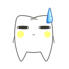 Teeth-cyan sticker #7946642
