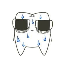 Teeth-cyan sticker #7946643