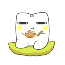 Teeth-cyan sticker #7946650