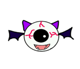Eyes and eyes cat sticker #7979524