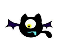 Eyes and eyes cat sticker #7979548