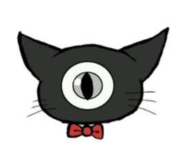 Eyes and eyes cat sticker #7979550