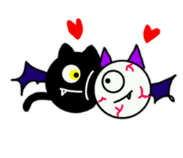 Eyes and eyes cat sticker #7979557