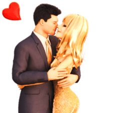 The Gorgeous Couple in Love sticker #8066756