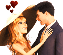 The Gorgeous Couple in Love sticker #8066757