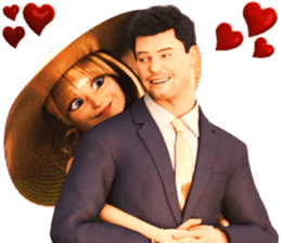 The Gorgeous Couple in Love sticker #8066758