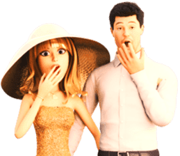 The Gorgeous Couple in Love sticker #8066770