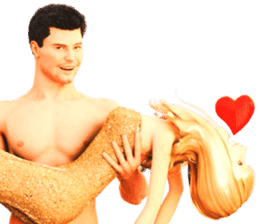 The Gorgeous Couple in Love sticker #8066772