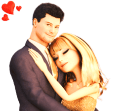 The Gorgeous Couple in Love sticker #8066774