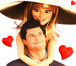 The Gorgeous Couple in Love sticker #8066776
