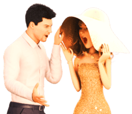 The Gorgeous Couple in Love sticker #8066780