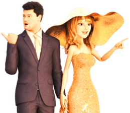 The Gorgeous Couple in Love sticker #8066787