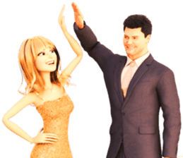 The Gorgeous Couple in Love sticker #8066790