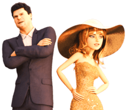 The Gorgeous Couple in Love sticker #8066792