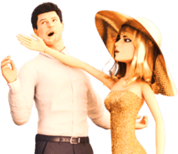 The Gorgeous Couple in Love sticker #8066793