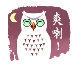 Owl in The Moonlight (Taiwanese Ver.) sticker #8071894