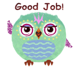 Sweet Fat Owl sticker #8100556