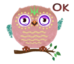 Sweet Fat Owl sticker #8100559