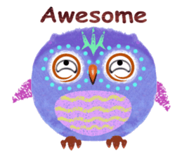 Sweet Fat Owl sticker #8100564