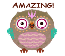 Sweet Fat Owl sticker #8100572