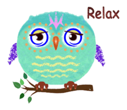 Sweet Fat Owl sticker #8100576