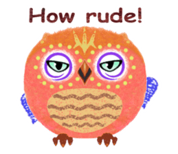 Sweet Fat Owl sticker #8100579
