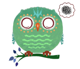 Sweet Fat Owl sticker #8100583