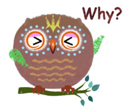 Sweet Fat Owl sticker #8100586
