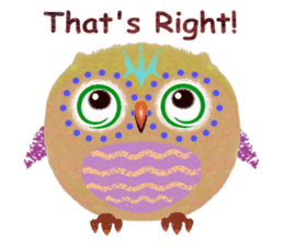 Sweet Fat Owl sticker #8100587