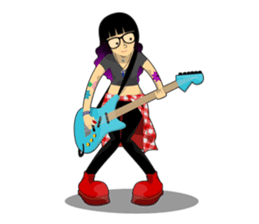 Levi & Olive Hipster Love sticker #8121322