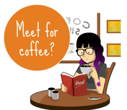 Levi & Olive Hipster Love sticker #8121324