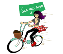 Levi & Olive Hipster Love sticker #8121336