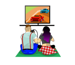 Levi & Olive Hipster Love sticker #8121343