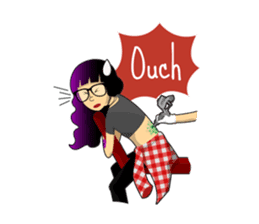 Levi & Olive Hipster Love sticker #8121345