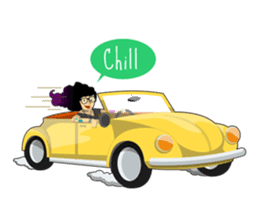 Levi & Olive Hipster Love sticker #8121353