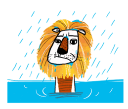 Gold Lion sticker #8171682