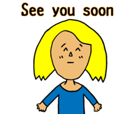 Usual mother stamp(English) sticker #8339509