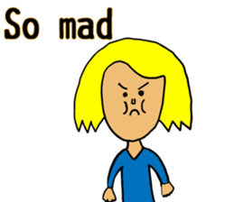 Usual mother stamp(English) sticker #8339519