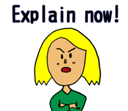 Usual mother stamp(English) sticker #8339521