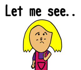 Usual mother stamp(English) sticker #8339525