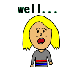 Usual mother stamp(English) sticker #8339526