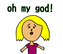 Usual mother stamp(English) sticker #8339528