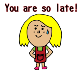 Usual mother stamp(English) sticker #8339530