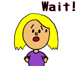 Usual mother stamp(English) sticker #8339532