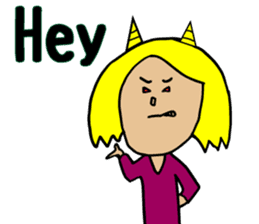 Usual mother stamp(English) sticker #8339546