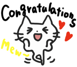 white cool cats sticker #8353351