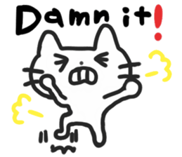 white cool cats sticker #8353363