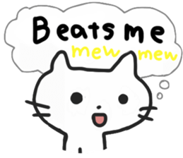 white cool cats sticker #8353379