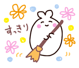 sweet rabbit rice cake sticker #8372028
